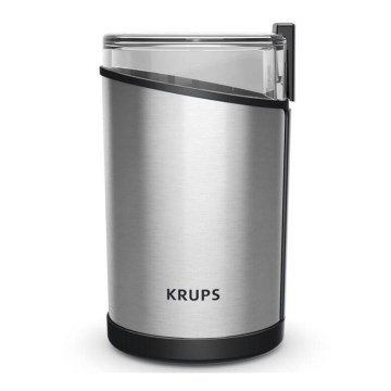 Krups - Електрическа кафемелачка 85g FAST-TOUCH 200W/230V матов хром