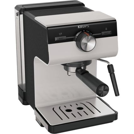 Krups - Кафе машина с лост за две чаши AUTHENTIC 1450W/230V сив