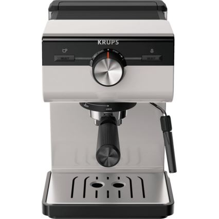 Krups - Кафе машина с лост за две чаши AUTHENTIC 1450W/230V сив