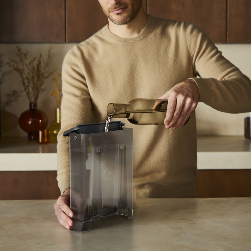 Krups - Кафе машина с лост за две чаши AUTHENTIC 1450W/230V сив