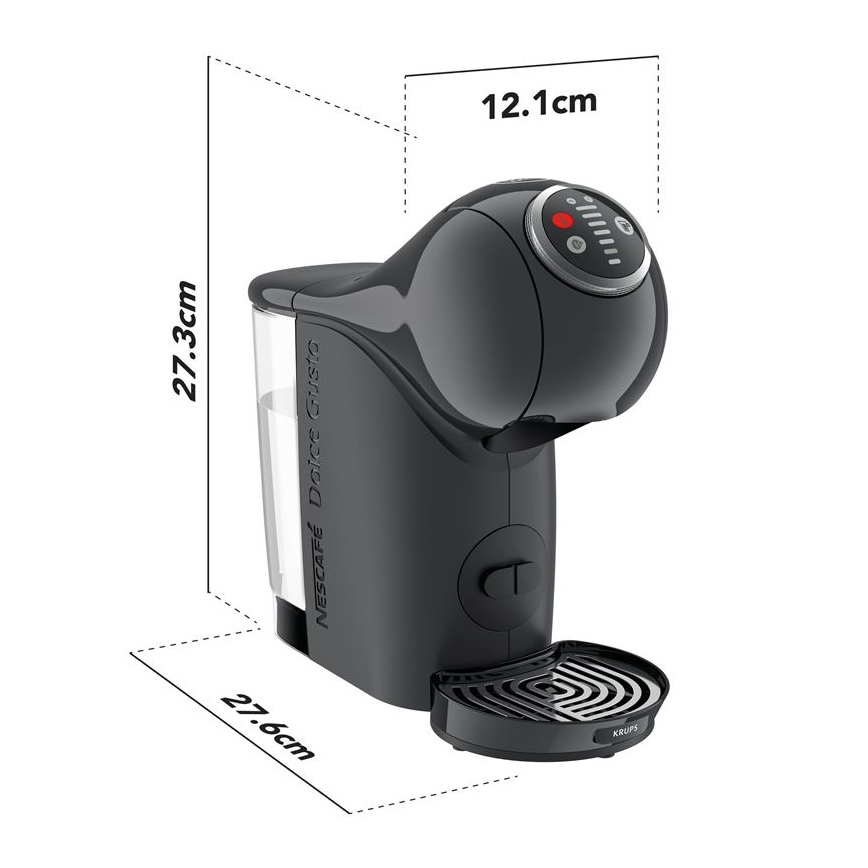 Krups - Кафе машина с капсули NESCAFÉ DOLCE GUSTO GENIO S 1500W антрацит