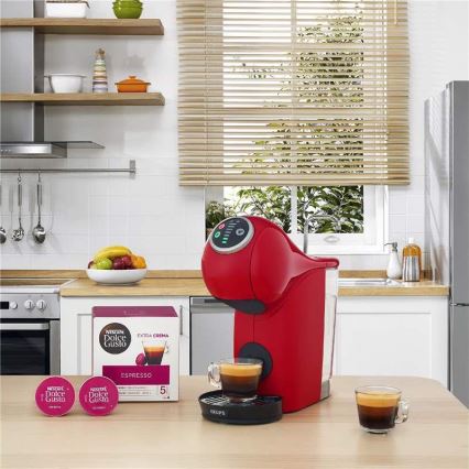 Krups - Кафе машина с капсули NESCAFÉ DOLCE GUSTO GENIO S PLUS 1500W червен