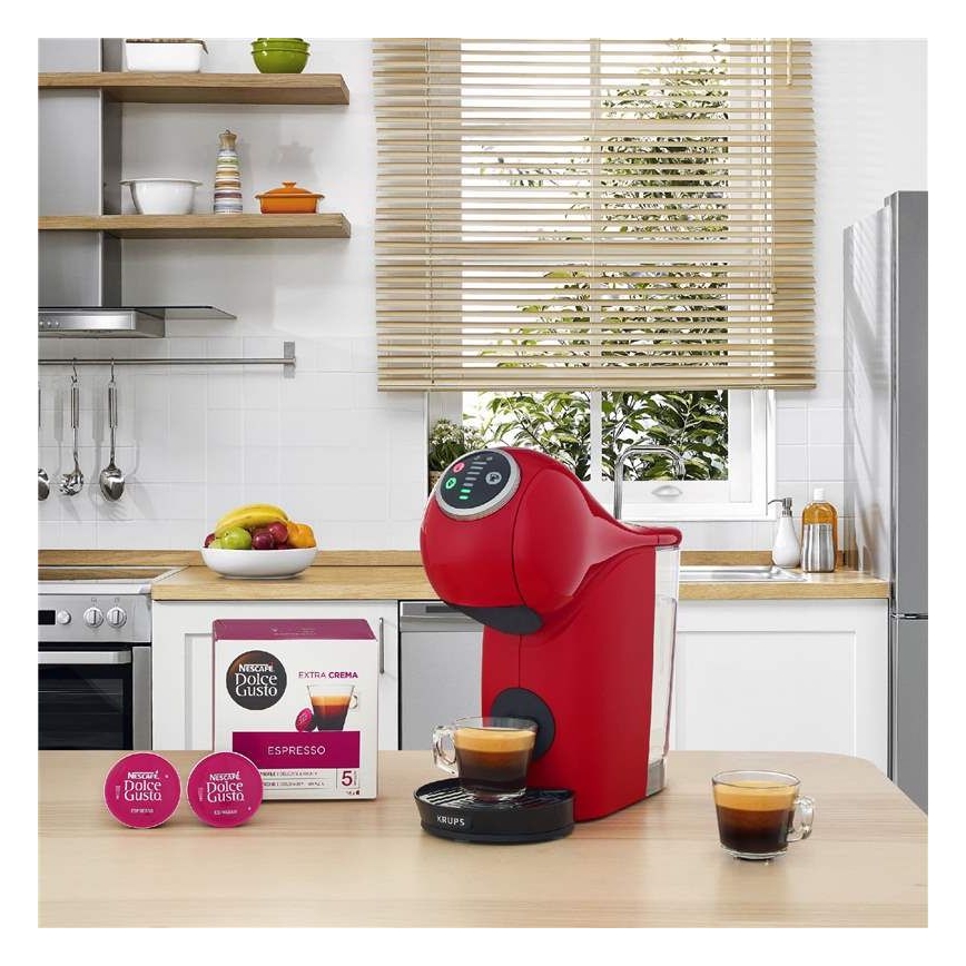 Krups - Кафе машина с капсули NESCAFÉ DOLCE GUSTO GENIO S PLUS 1500W червен