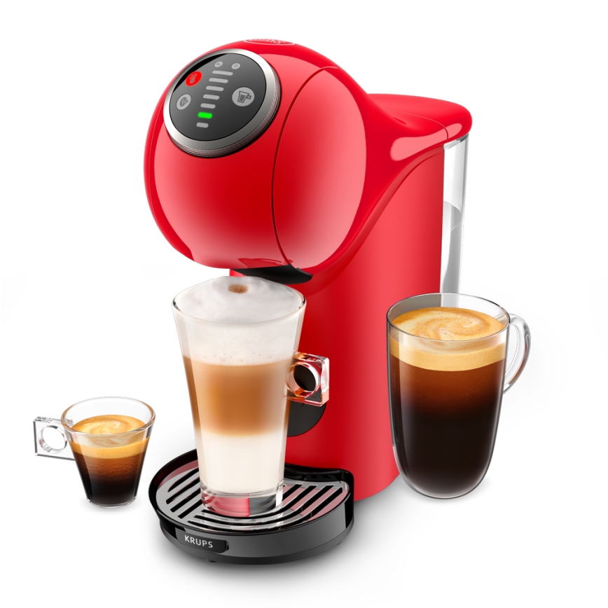 Krups - Кафе машина с капсули NESCAFÉ DOLCE GUSTO GENIO S PLUS 1500W червен