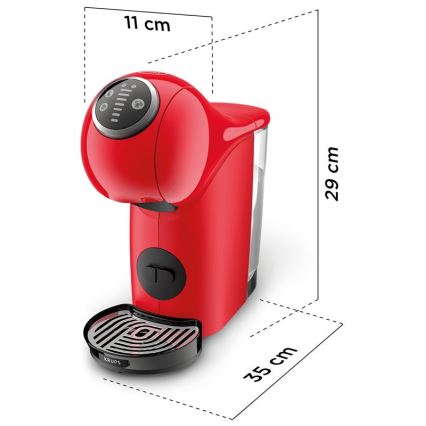 Krups - Кафе машина с капсули NESCAFÉ DOLCE GUSTO GENIO S PLUS 1500W червен