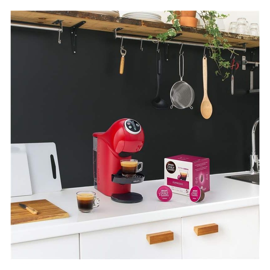 Krups - Кафе машина с капсули NESCAFÉ DOLCE GUSTO GENIO S PLUS 1500W червен