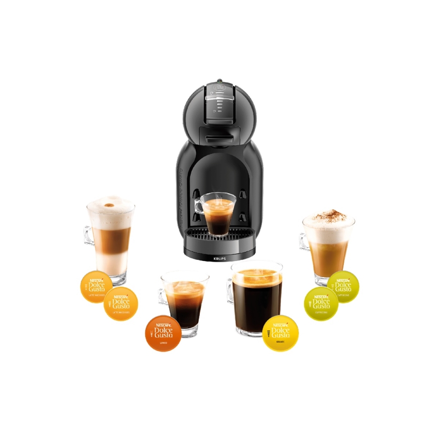 Krups - Кафе машина с капсули NESCAFÉ DOLCE GUSTO MINI ME 1500W антрацит