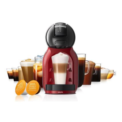 Krups - Кафемашина с капсули NESCAFÉ DOLCE GUSTO MINI ME 1500W/230V червен/черен