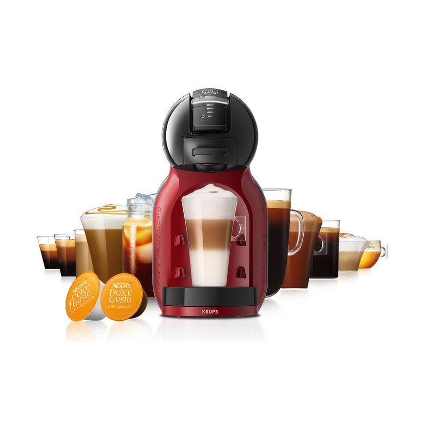 Krups - Кафемашина с капсули NESCAFÉ DOLCE GUSTO MINI ME 1500W/230V червен/черен