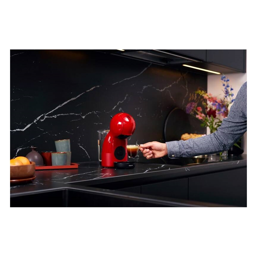 Krups - Кафемашина с капсули NESCAFÉ DOLCE GUSTO PICCOLO XS 1600W червен