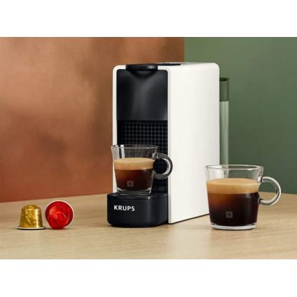 Krups - Кафемашина с капсули NESPRESSO Essenza mini 1310W/230V бял