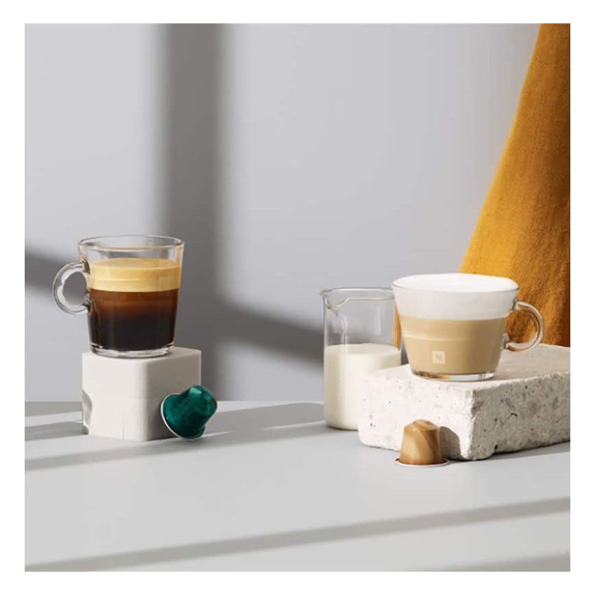 Krups - Кафемашина с капсули NESPRESSO Essenza mini 1310W/230V бял