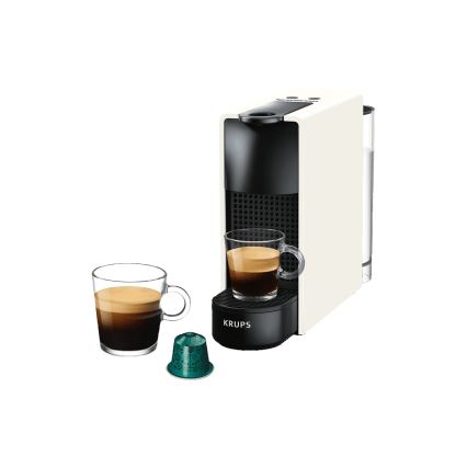 Krups - Кафемашина с капсули NESPRESSO Essenza mini 1310W/230V бял