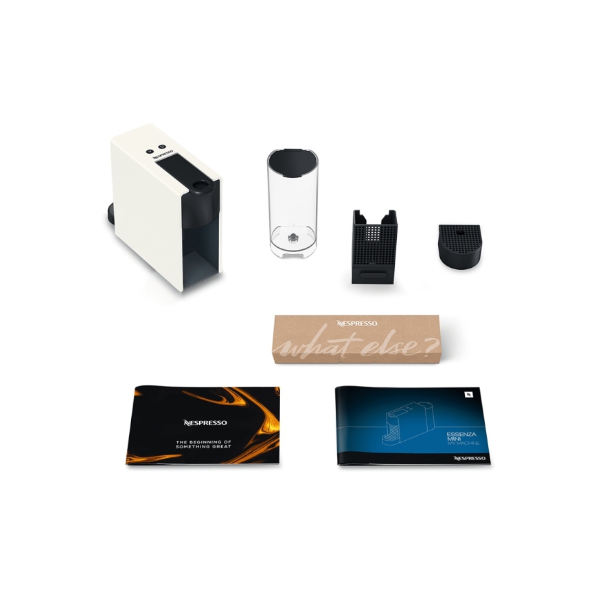 Krups - Кафемашина с капсули NESPRESSO Essenza mini 1310W/230V бял