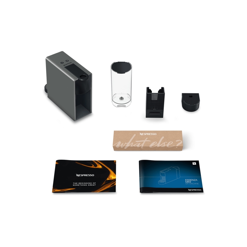 Krups - Кафемашина с капсули NESPRESSO Essenza mini 1310W/230V сив