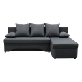 L-shaped upholstered универсален folding ъглов lounge suite ALMEIDA антрацит