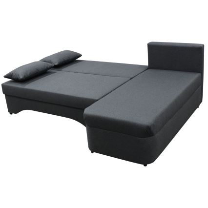 L-shaped upholstered универсален folding ъглов lounge suite ALMEIDA антрацит