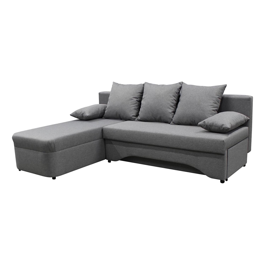 L-shaped upholstered универсален folding ъглов lounge suite ALMEIDA сив