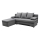 L-shaped upholstered универсален folding ъглов lounge suite ALMEIDA сив