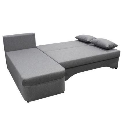 L-shaped upholstered универсален folding ъглов lounge suite ALMEIDA сив