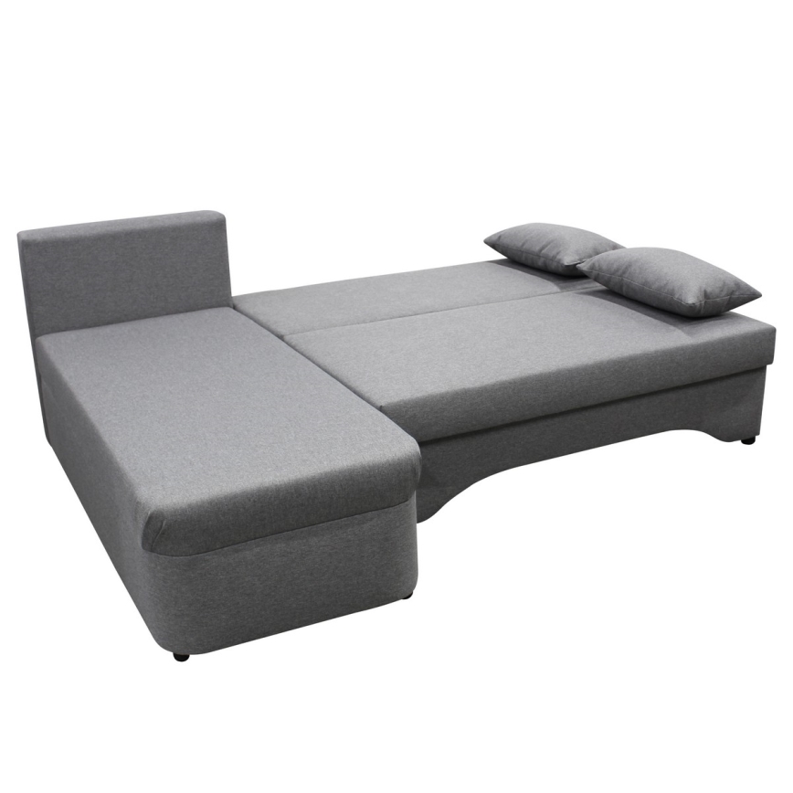 L-shaped upholstered универсален folding ъглов lounge suite ALMEIDA сив
