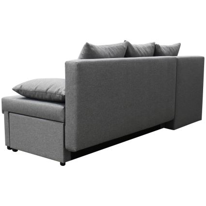 L-shaped upholstered универсален folding ъглов lounge suite ALMEIDA сив