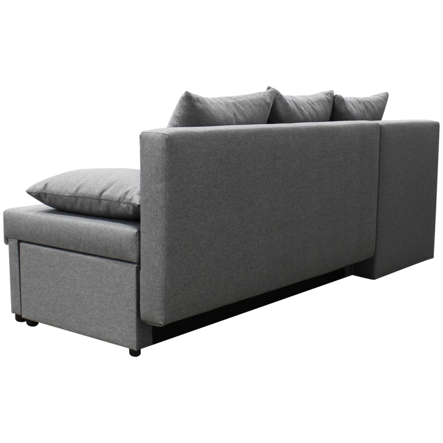 L-shaped upholstered универсален folding ъглов lounge suite ALMEIDA сив