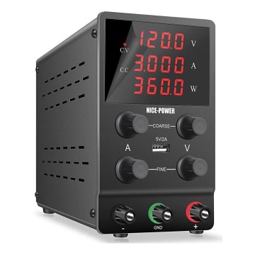 Лабораторен източник на захранване 0-120V/0-3A