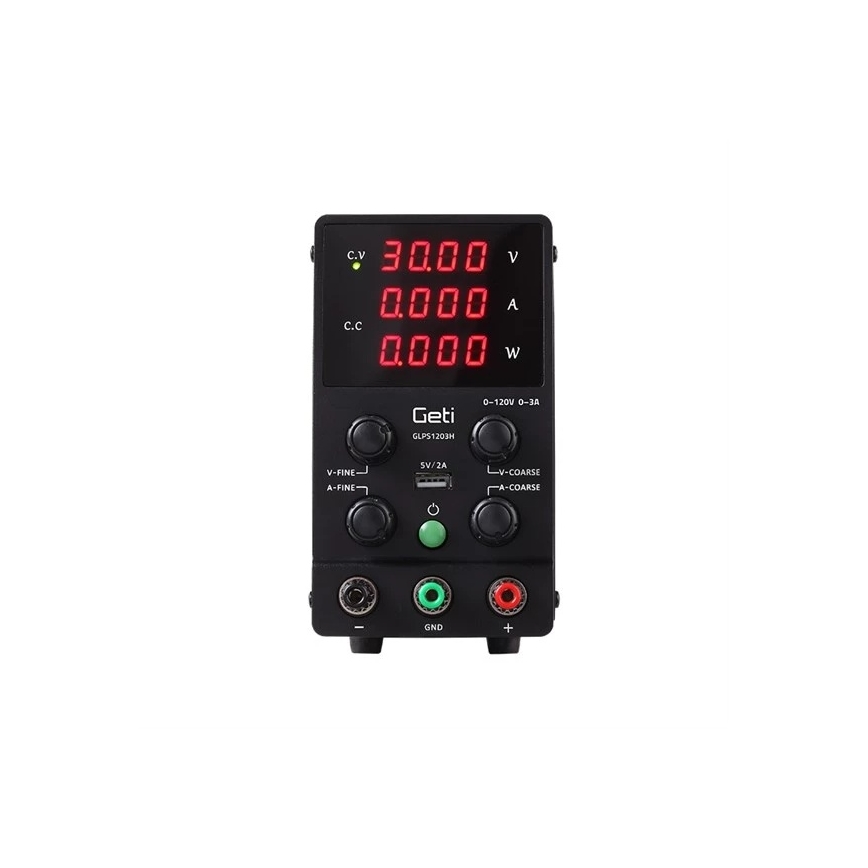 Лабораторно захранване GETI GLPS1203H 0-120V/0-3A