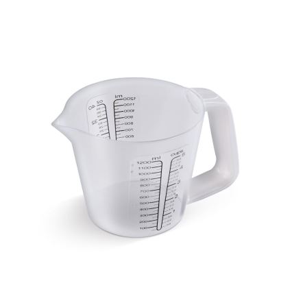 Lamart - Цифрова кухненска везна с мерителна чаша 2xAAA бяла