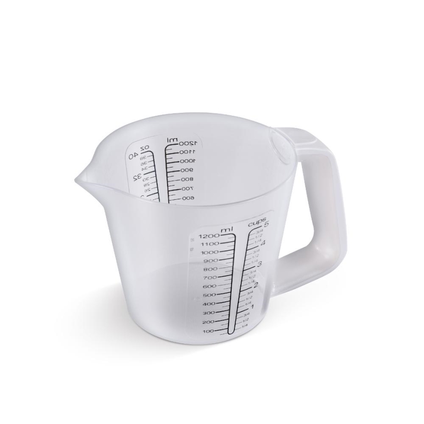 Lamart - Цифрова кухненска везна с мерителна чаша 2xAAA бяла