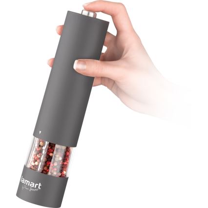 Lamart - Електрическа мелничка за подправки 4xAA сива