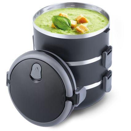 Lamart - Термоконтейнер за храна 1,8 л черен