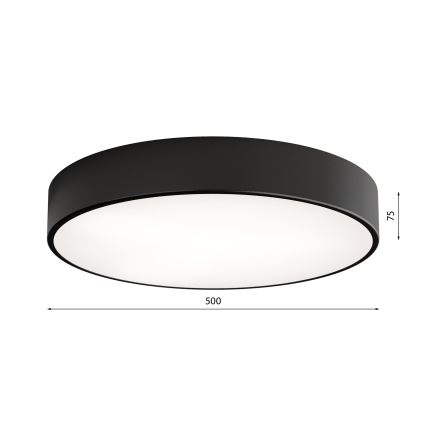 Лампа CLEO 4xE27/24W/230V Ø 50 см черна