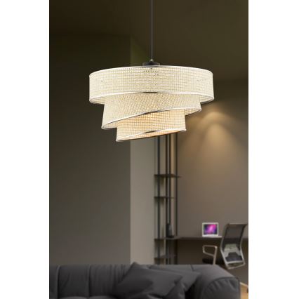 Лампа COUPER 1xE27/60W/230V кремава/лъскав хром