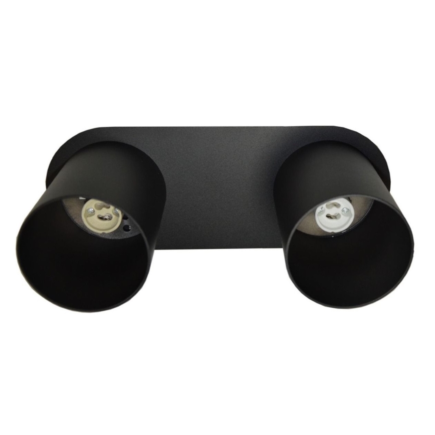 Лампа CREEP 2xGU10/25W/230V черна