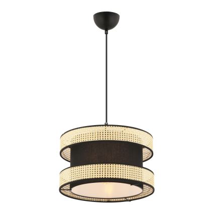 Лампа HALO 1xE27/60W/230V черна/бежова