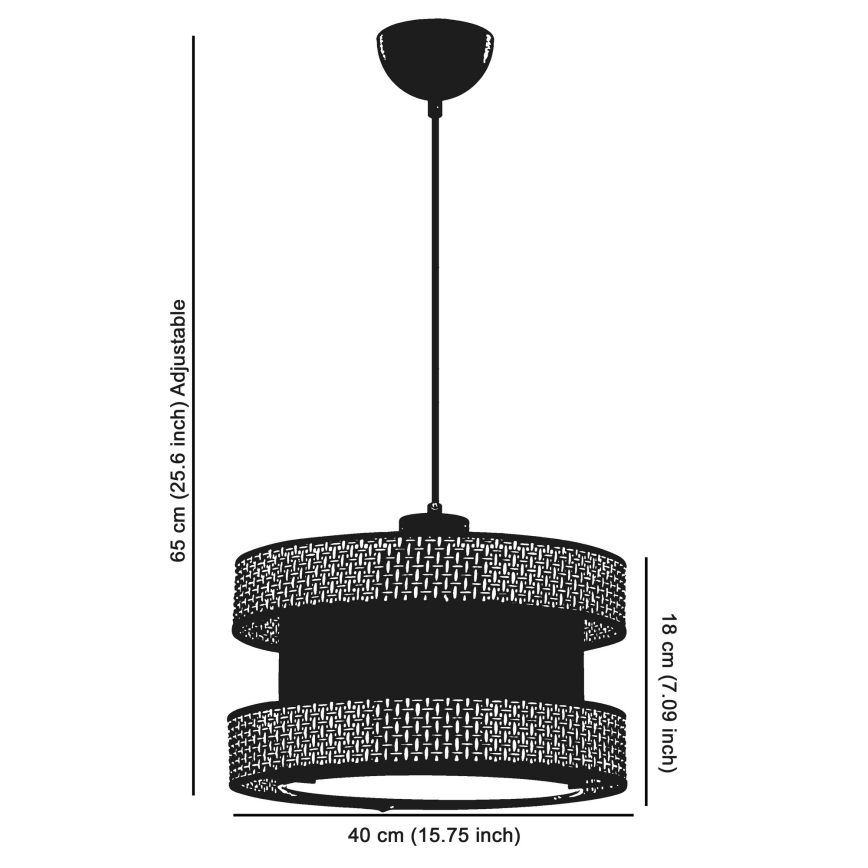 Лампа HALO 1xE27/60W/230V кафява/бежова