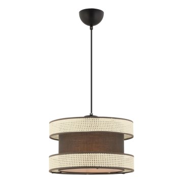Лампа HALO 1xE27/60W/230V кафява/кремава