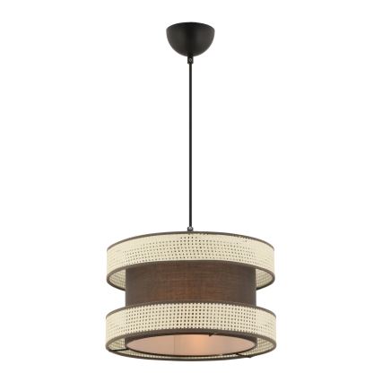 Лампа HALO 1xE27/60W/230V кафява/кремава
