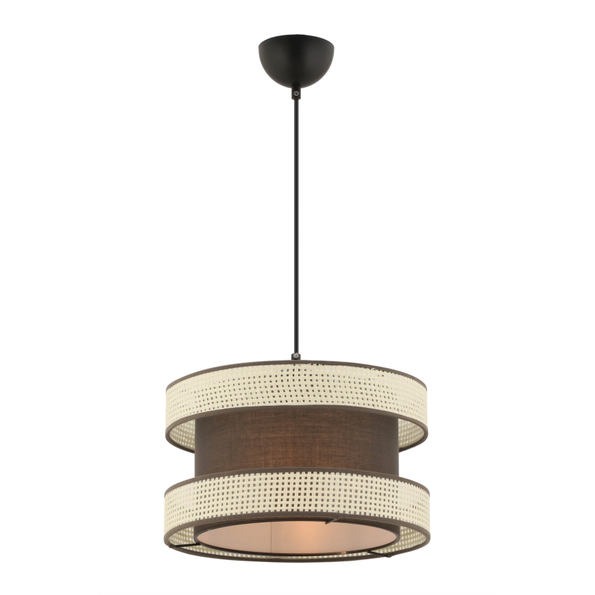Лампа HALO 1xE27/60W/230V кафява/кремава