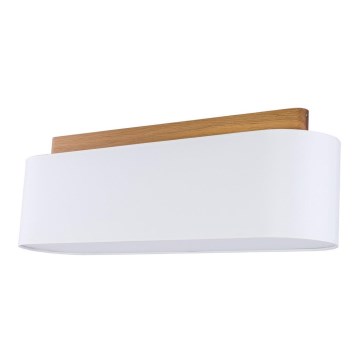 Лампа HELENA 4xE27/60W/230V бяла/кафява