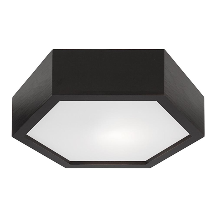 Лампа HEX 1xE27/60W/230V Ø 32 cм бор черна