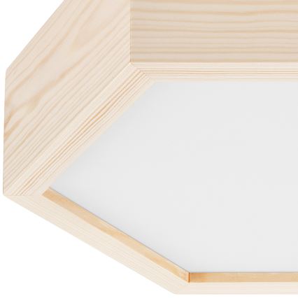 Лампа HEX NATURAL 1xE27/60W/230V Ø 32 cм бор