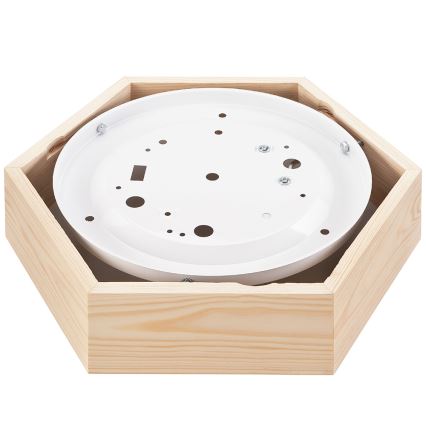 Лампа HEX NATURAL 1xE27/60W/230V Ø 32 cм бор
