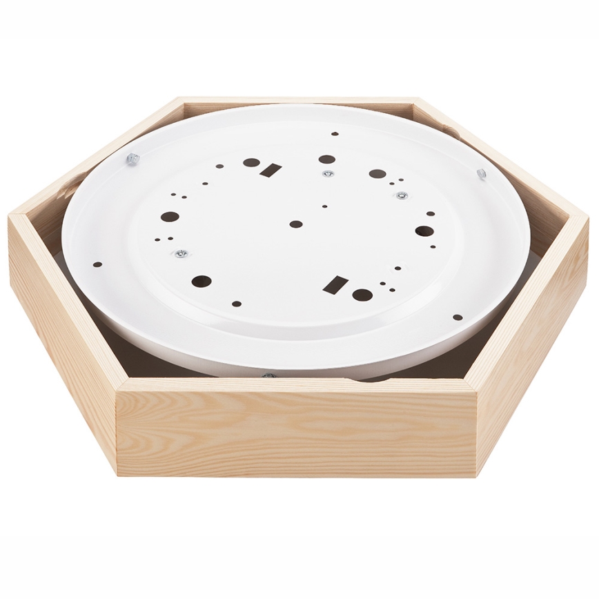 Лампа HEX NATURAL 2xE27/60W/230V Ø 43 cм бор