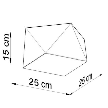 Лампа HEXA 1xE27/60W/230V бяла