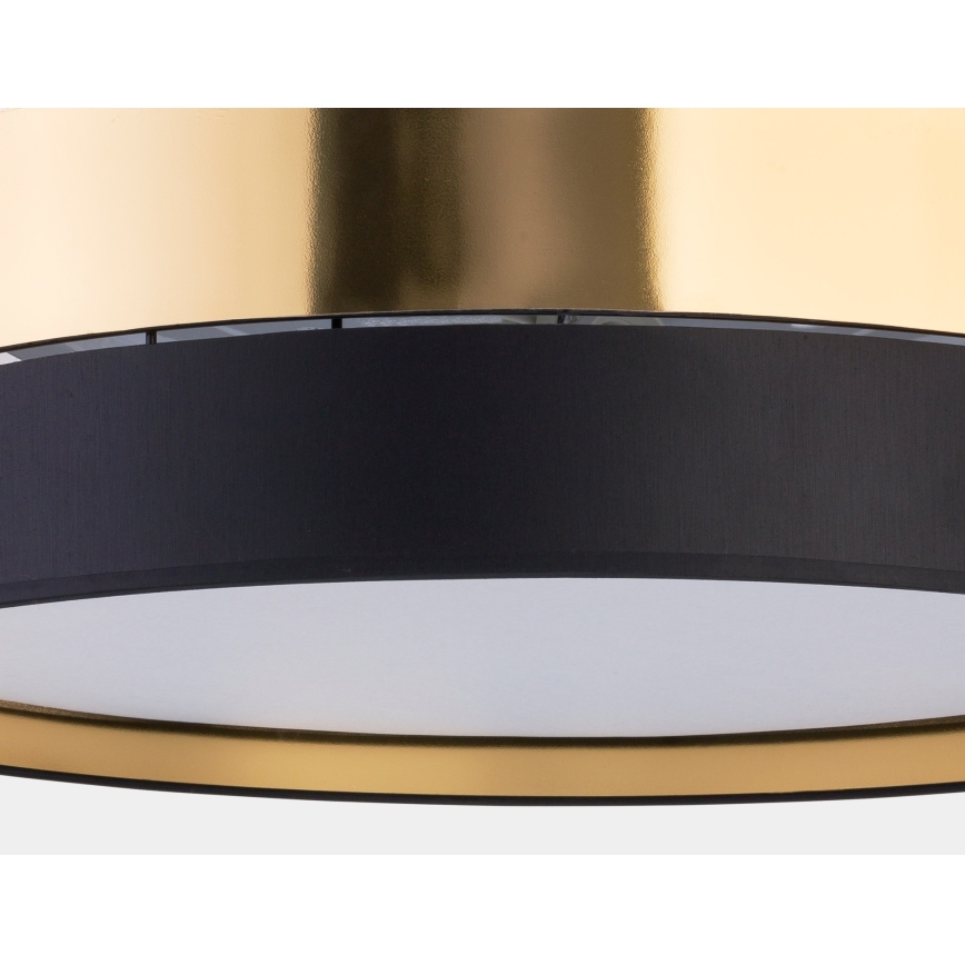 Лампа HILTON 4xE27/15W/230V ⌀ 60 см месинг/черна