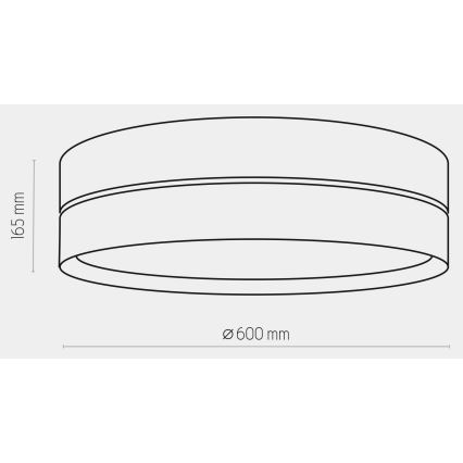 Лампа HILTON 4xE27/15W/230V ⌀ 60 см месинг/черна