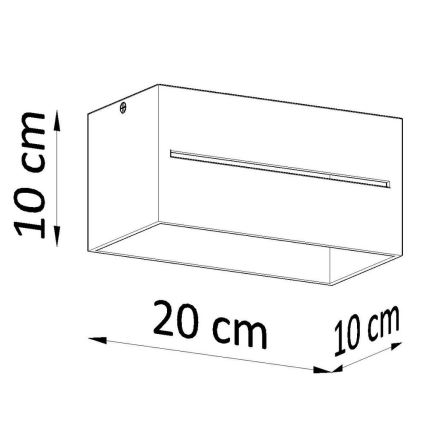 Лампа LOBO 2xGU10/40W/230V сива